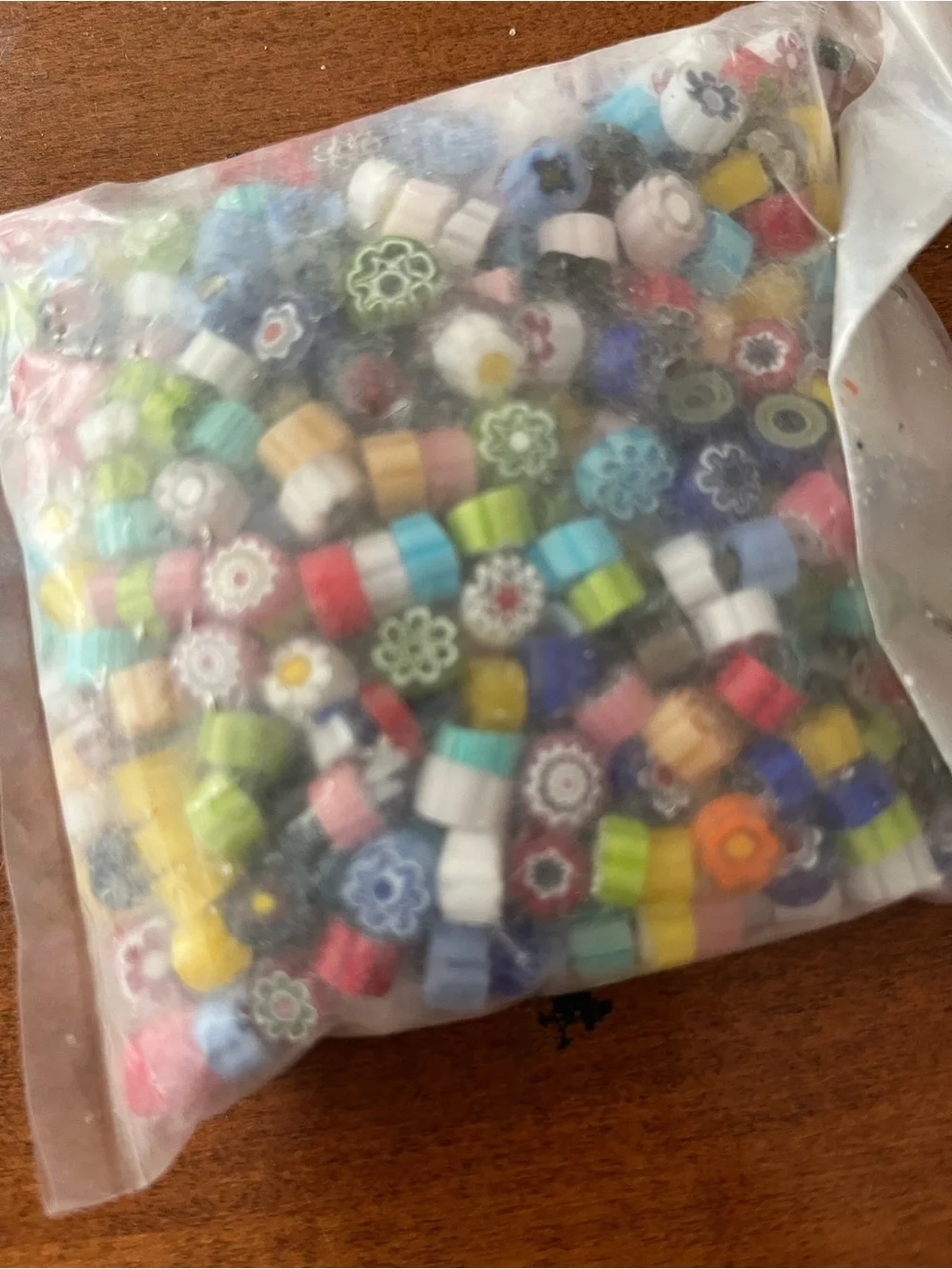 Millefiori Slices Craft Beads - Multicolor